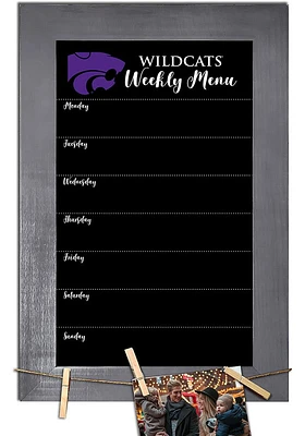 K-State Wildcats Weekly Chalkboard Picture Frame - Purple
