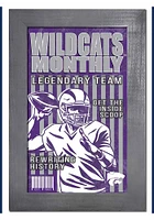 K-State Wildcats 11x19 Framed Monthly Sign - Purple