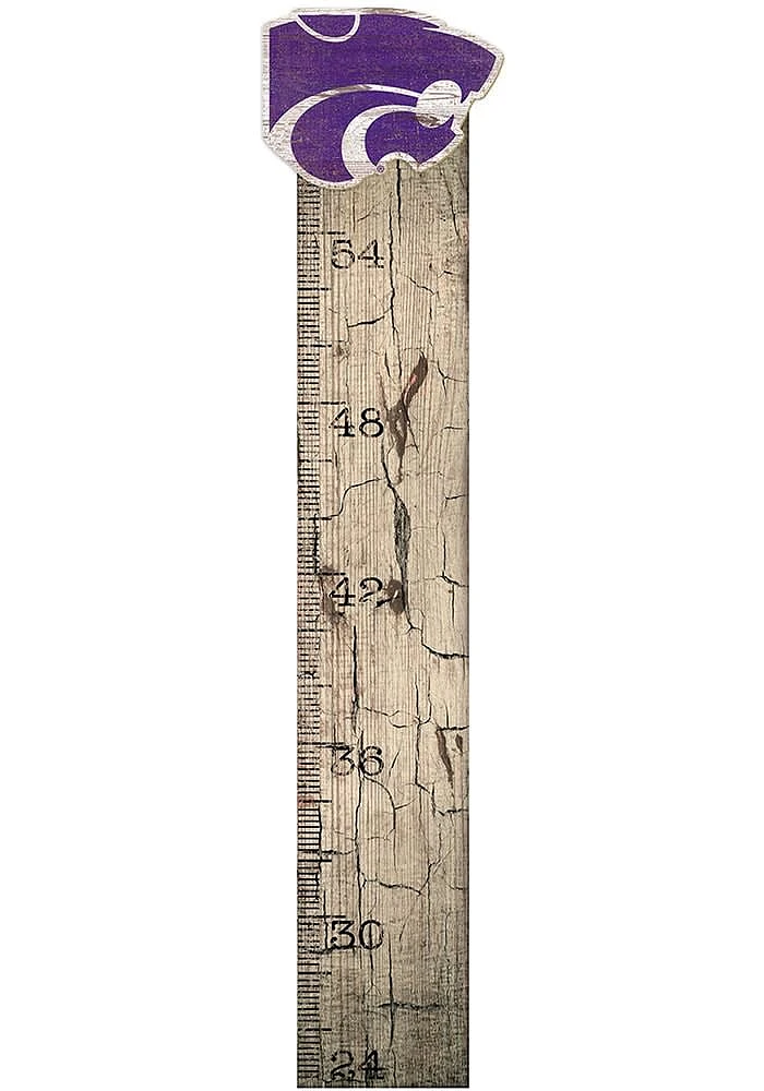 K-State Wildcats Growth Chart Sign - Purple