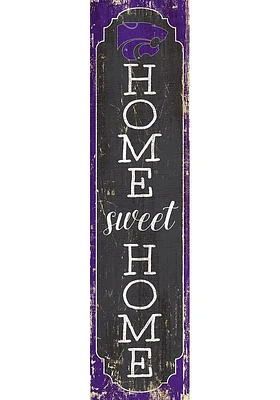 K-State Wildcats 48 Inch Home Sweet Home Leaner Sign - Purple