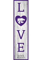 K-State Wildcats 48 Inch Love Leaner Sign - Purple