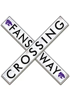 K-State Wildcats 48 Inch Fans Way Crossing Wall Art - Purple