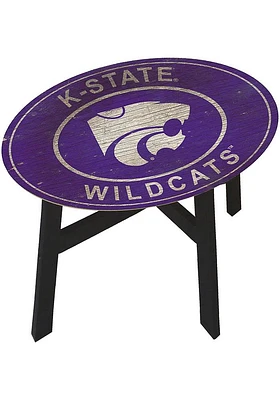 K-State Wildcats Vintage Heritage Side Purple End Table