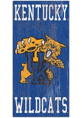 Kentucky Wildcats Heritage Logo 6x12 Sign