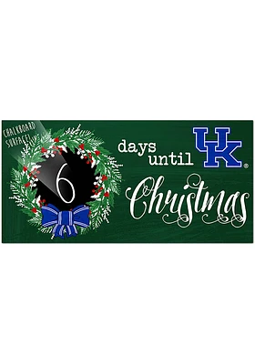 Kentucky Wildcats Chalk Christmas Countdown Sign