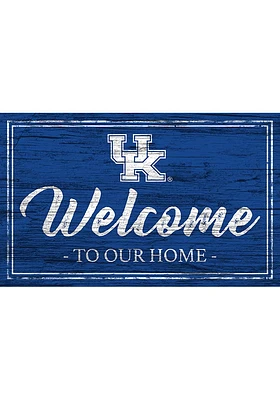 Kentucky Wildcats Welcome to our Home 6x12 Sign