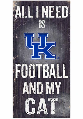 Kentucky Wildcats Football and My Cat Sign