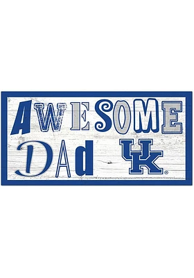 Kentucky Wildcats Awesome Dad Sign - Blue
