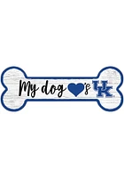 Kentucky Wildcats Dog Bone 6x12 Sign