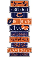 Chicago Bears Celebrations Stack 24 Inch Sign - Orange