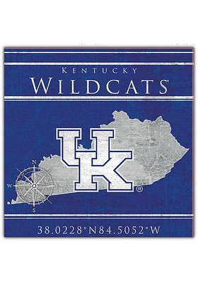 Kentucky Wildcats Coordinates Sign