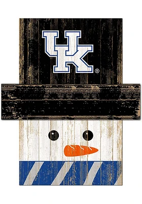 Kentucky Wildcats Snowman Head 6x5 Sign