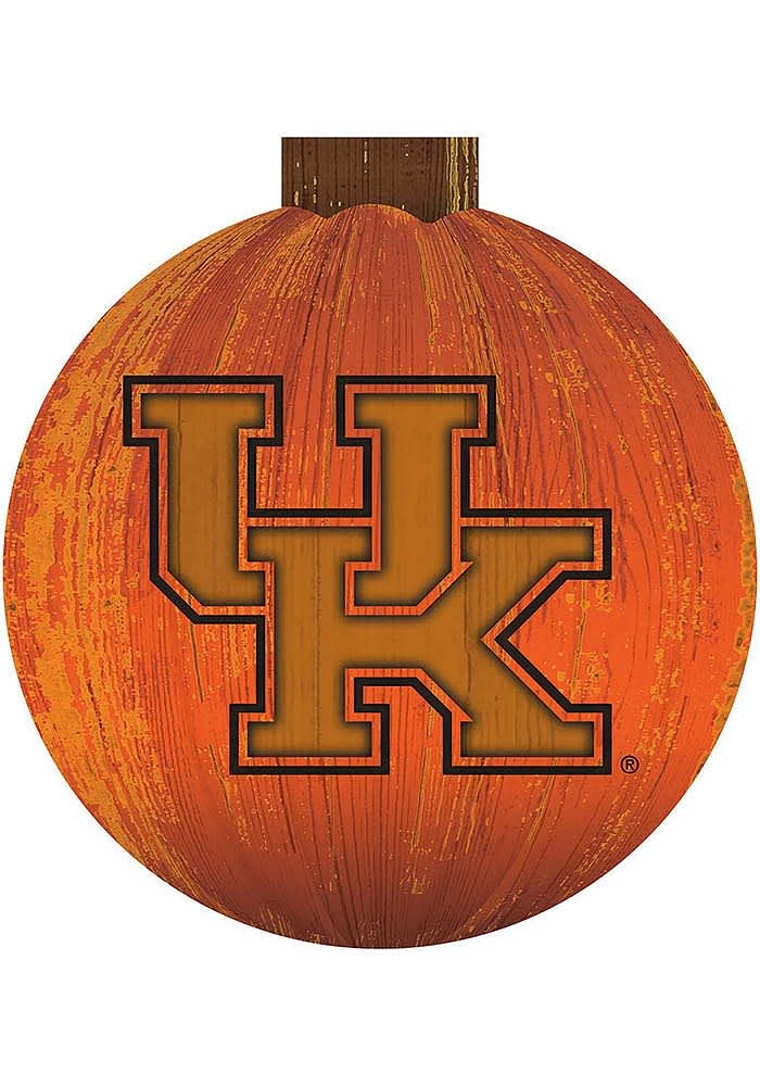 Kentucky Wildcats Halloween Pumpkin Sign