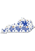 Kentucky Wildcats Floral State Sign