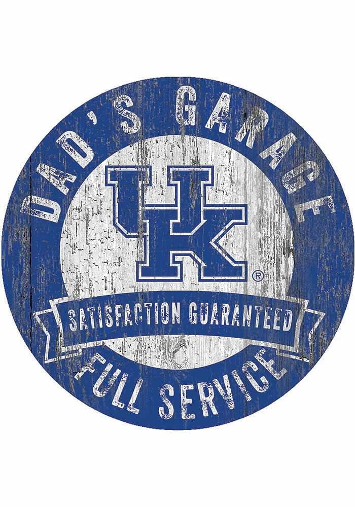 Kentucky Wildcats Dads Garage Sign - Blue
