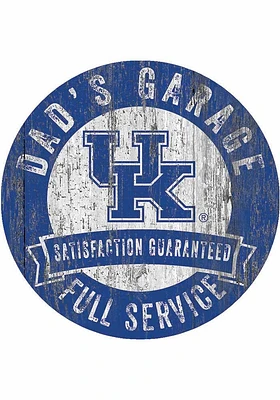 Kentucky Wildcats Dads Garage Sign - Blue