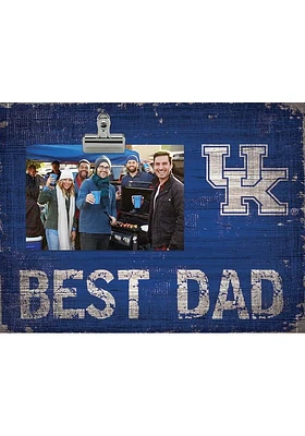 Kentucky Wildcats Best Dad Clip Picture Frame - Blue
