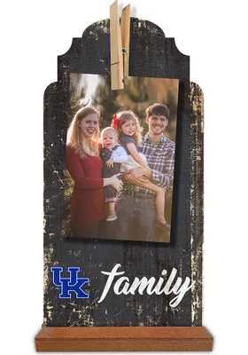 Kentucky Wildcats Family Clothespin Sign