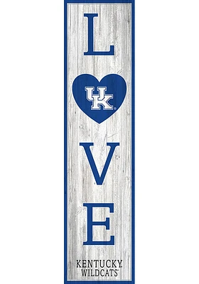 Kentucky Wildcats Inch Love Leaner Sign