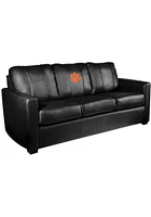 Clemson Tigers Faux Leather Sofa - Black