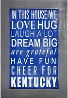 Kentucky Wildcats In This House Picture Frame