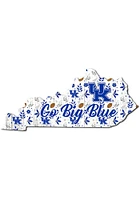 Kentucky Wildcats 24 Inch Floral State Wall Art