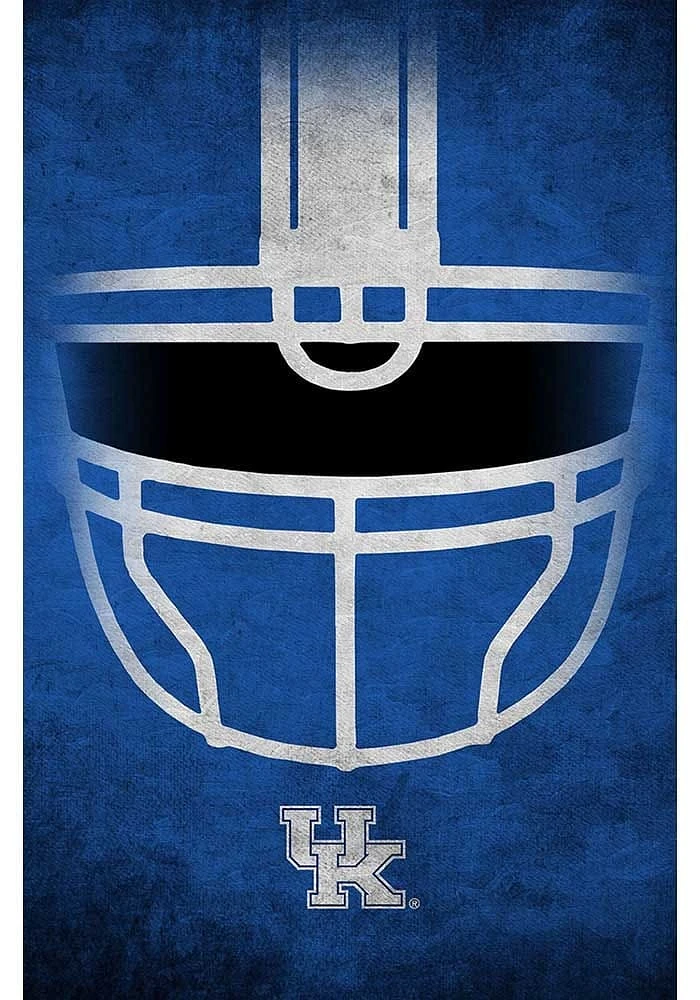 Kentucky Wildcats Ghost Helmet 17x26 Sign