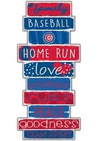 Chicago Cubs Celebrations Stack 24 Inch Sign - Blue