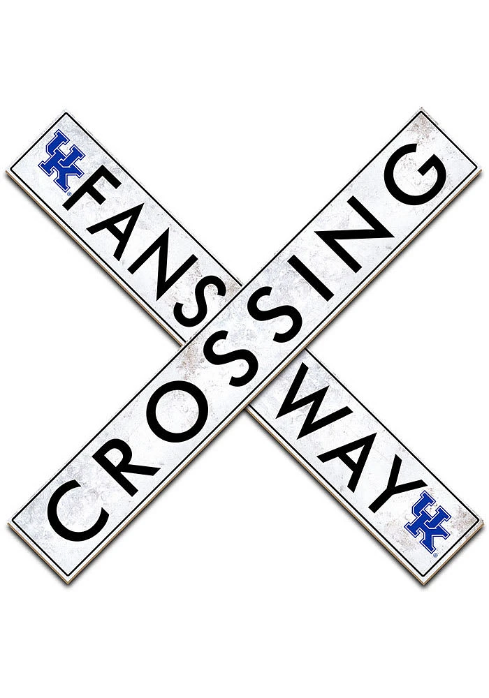 Kentucky Wildcats 48 Inch Fans Way Crossing Wall Art