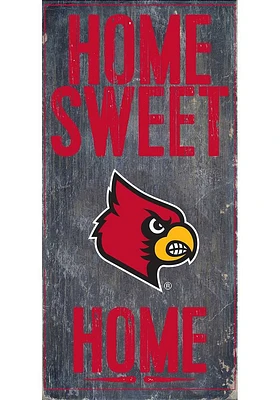 Louisville Cardinals Home Sweet Home Sign - Red