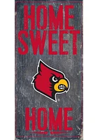 Louisville Cardinals Home Sweet Home Sign - Red