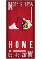 Louisville Cardinals Coordinate Sign - Red
