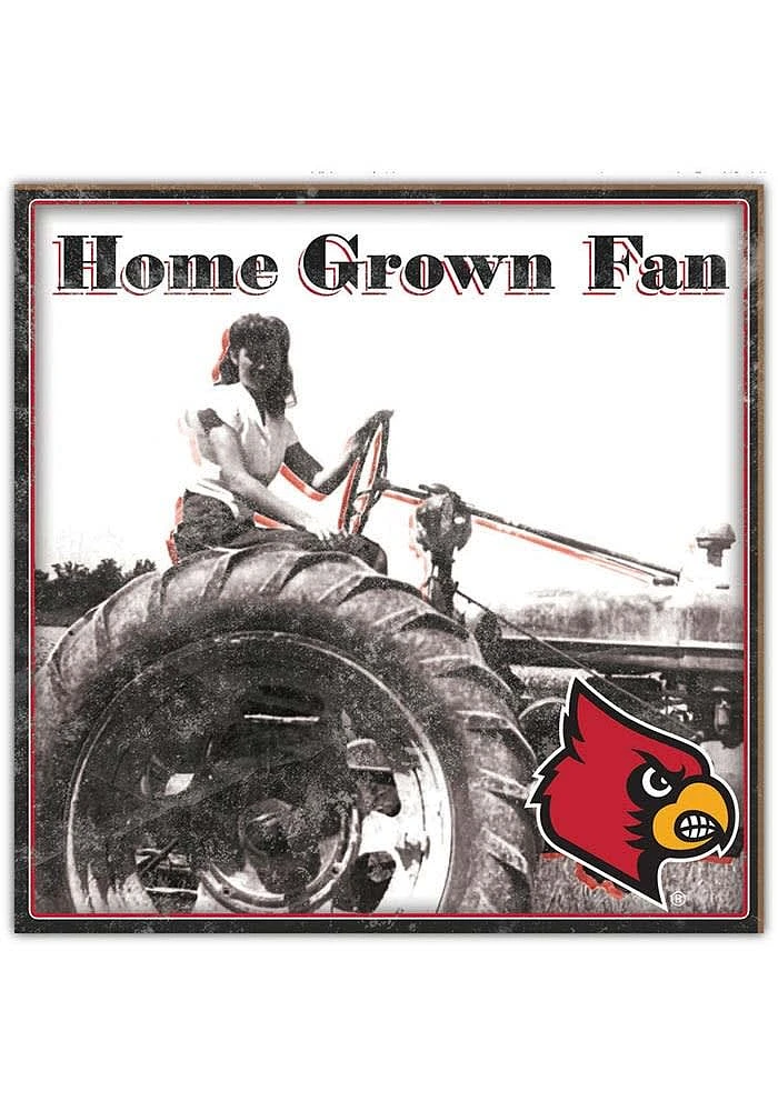 Louisville Cardinals Aluminum Can Sign - Red