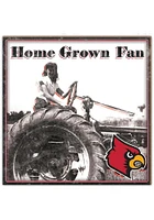 Louisville Cardinals Aluminum Can Sign - Red