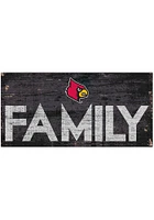 Louisville Cardinals Family 6x12 Sign - Red