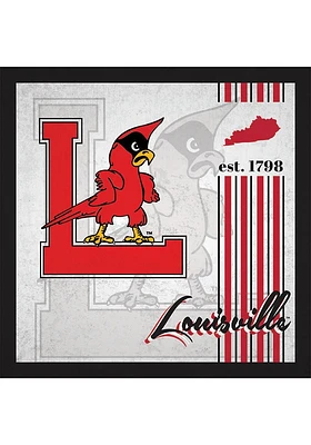 Louisville Cardinals Album Sign - Red