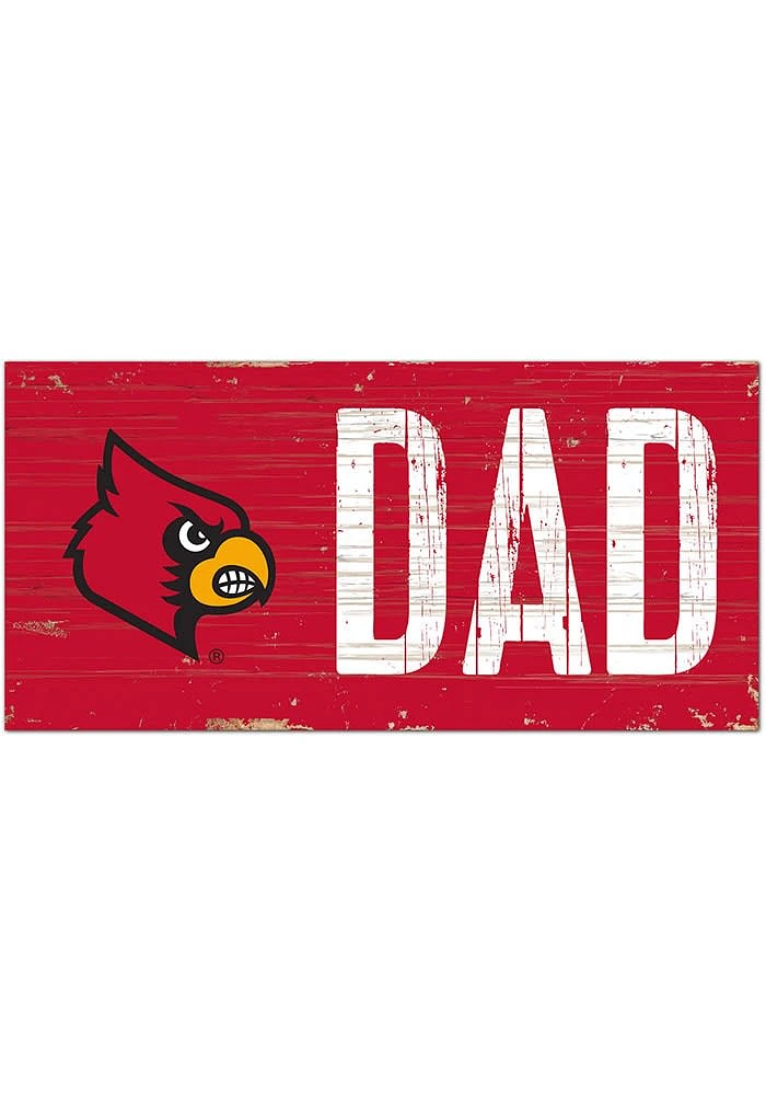 Louisville Cardinals DAD Sign - Red