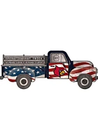 Louisville Cardinals OHT Truck Flag Cutout Sign - Red
