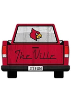 Louisville Cardinals Truck Back Cutout Sign - Red