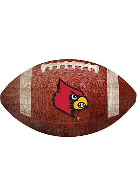 Louisville Cardinals Baseball Shaped Sign - Red