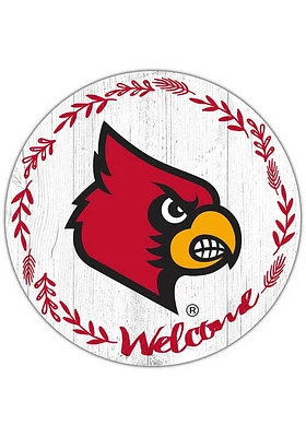 Louisville Cardinals Welcome Circle Sign - Red
