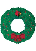 Louisville Cardinals Team Wreath 16 Inch Sign - Red