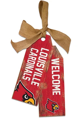 Louisville Cardinals Team Tags Sign - Red
