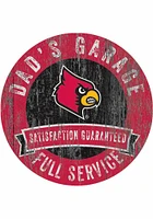 Louisville Cardinals Dads Garage Sign - Red