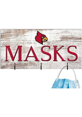 Louisville Cardinals Mask Holder Sign - Red