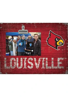 Louisville Cardinals Team Clip Picture Frame - Red