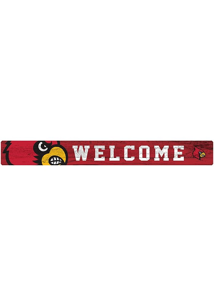 Louisville Cardinals Welcome Strip Sign - Red