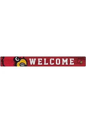Louisville Cardinals Welcome Strip Sign - Red