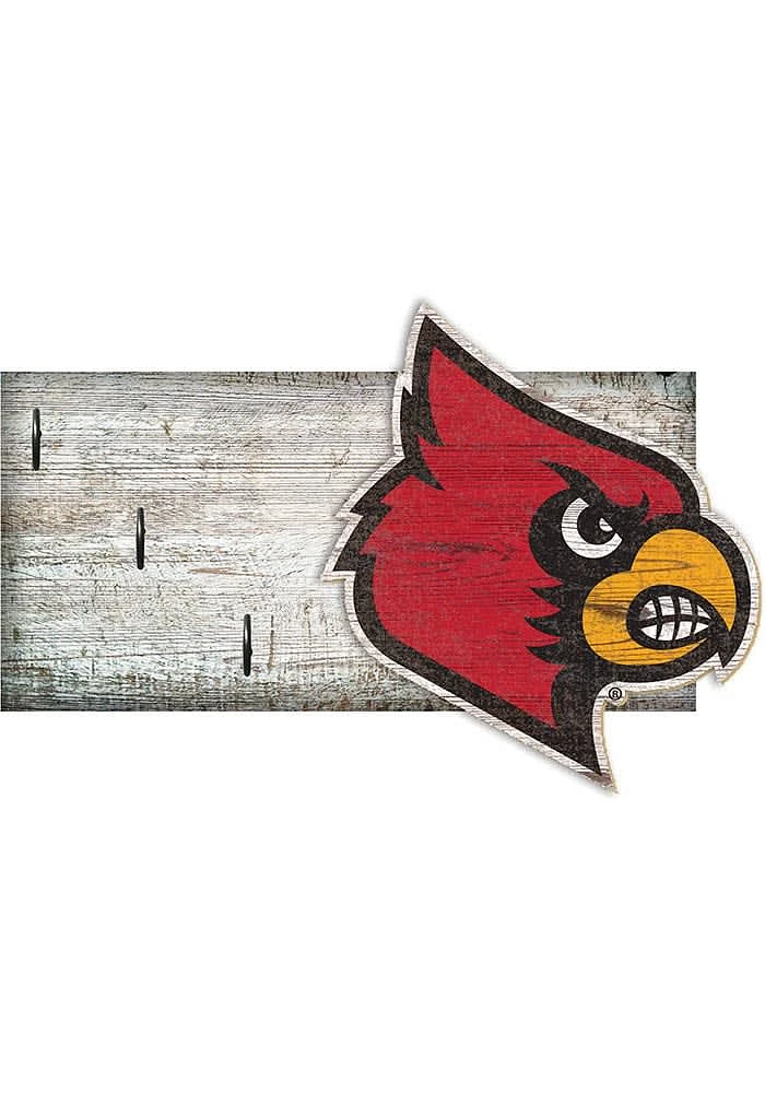 Louisville Cardinals Key Holder Sign - Red