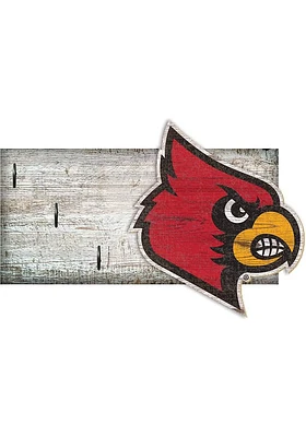 Louisville Cardinals Key Holder Sign - Red